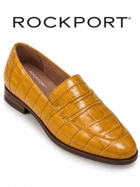 Rockport Women’s Perpetua Penny Loafer in Mustard Yellow